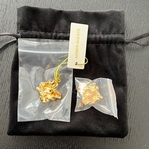 Amber Sceats Reese earrings - NWT- gold